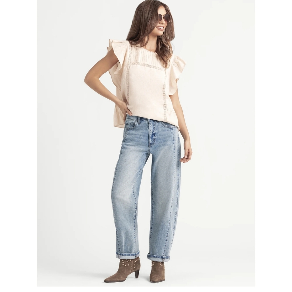 Barrel Leg Jeans Jessica Simpson Viral Myrtle 8 Sold Out